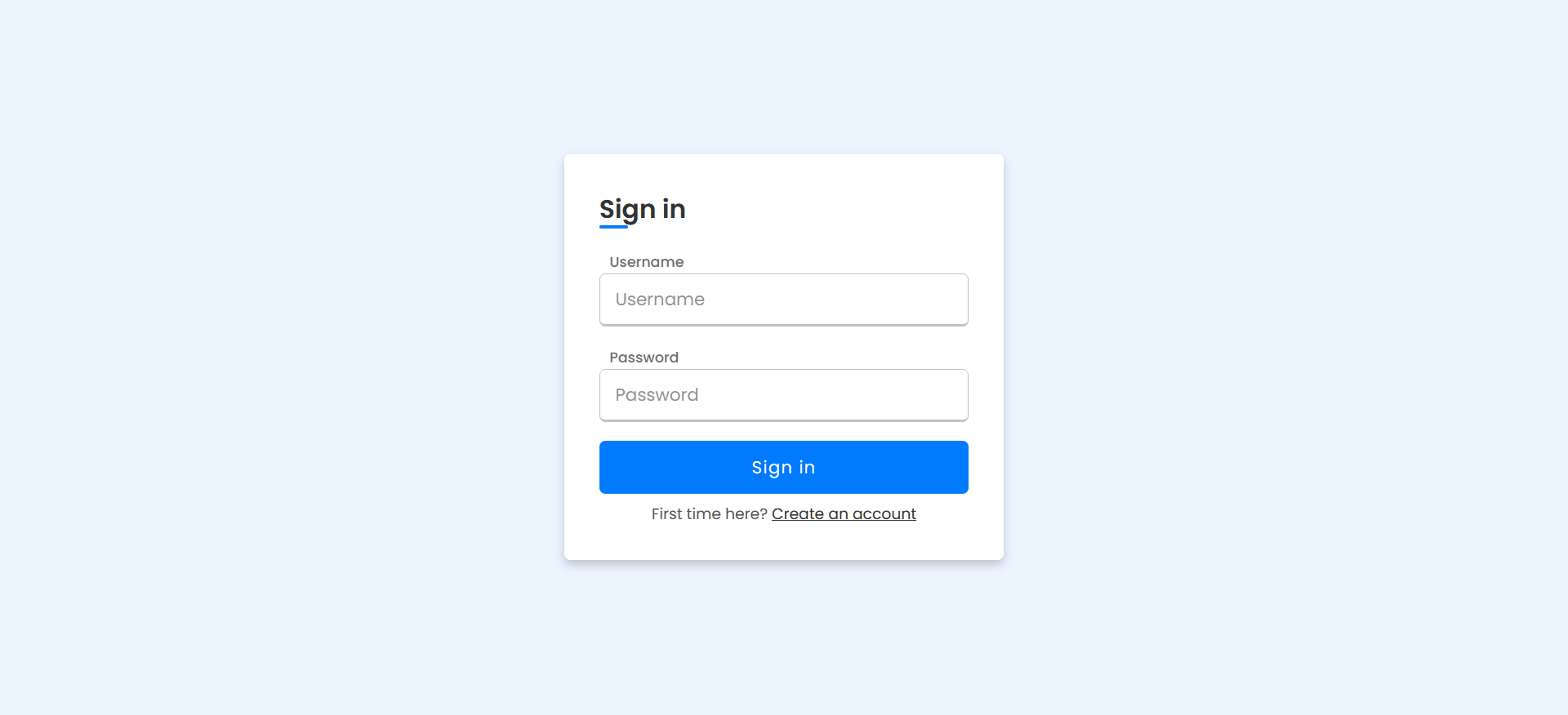 Login Page